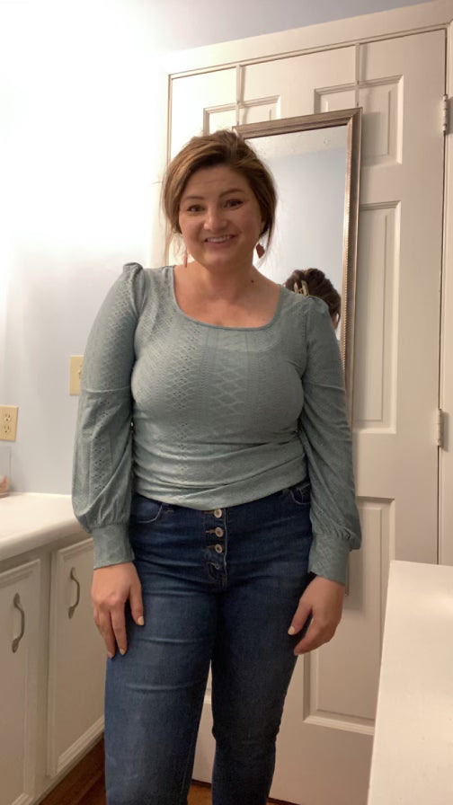Green Bell Blouse