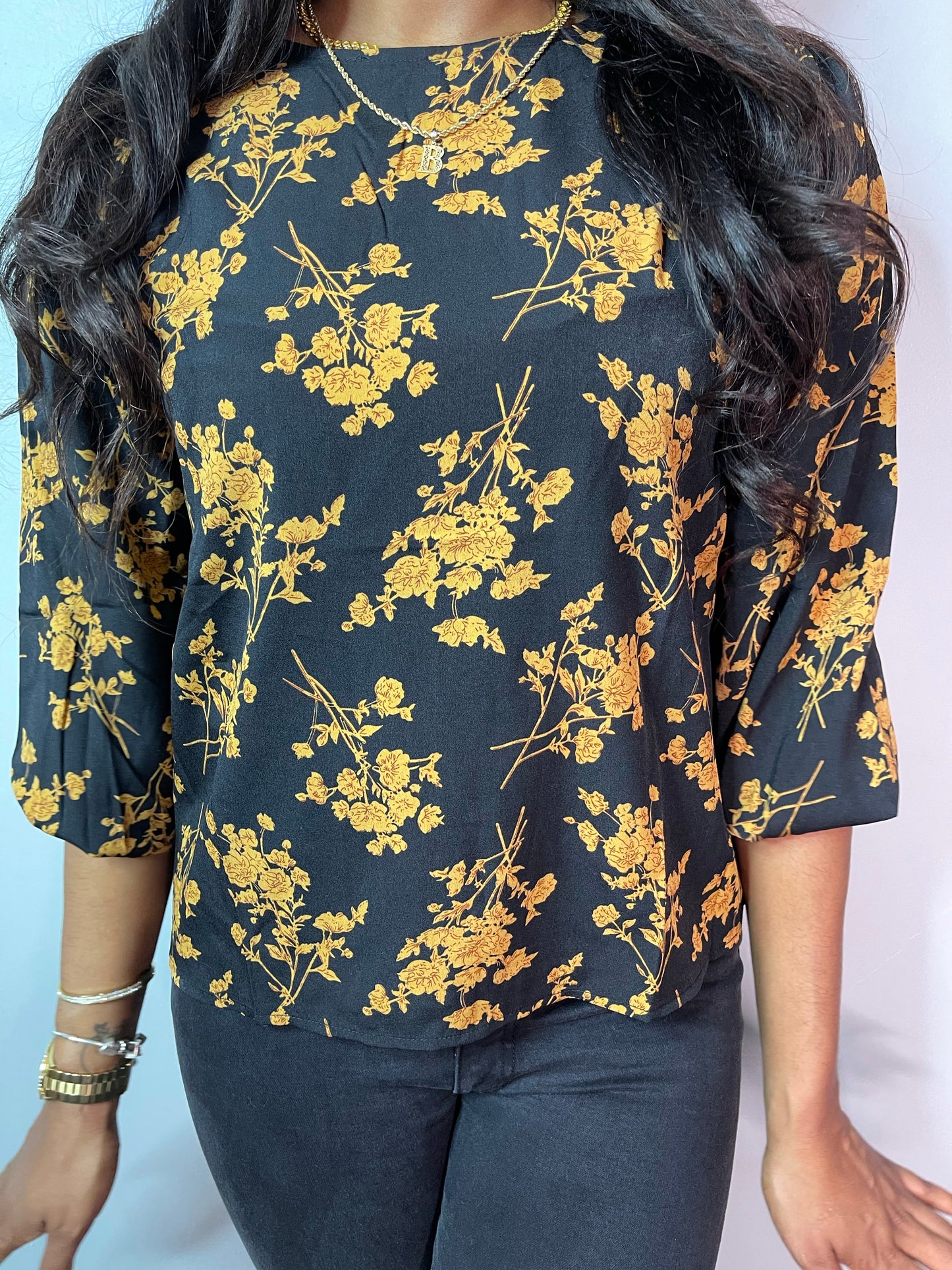Golden Flower long sleeve