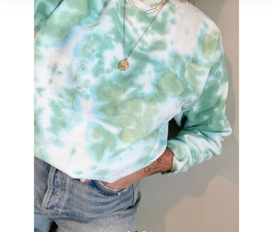 Tie-Dye Crewneck Hoodie