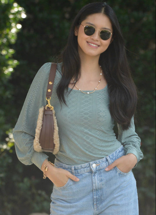 Green Bell Blouse